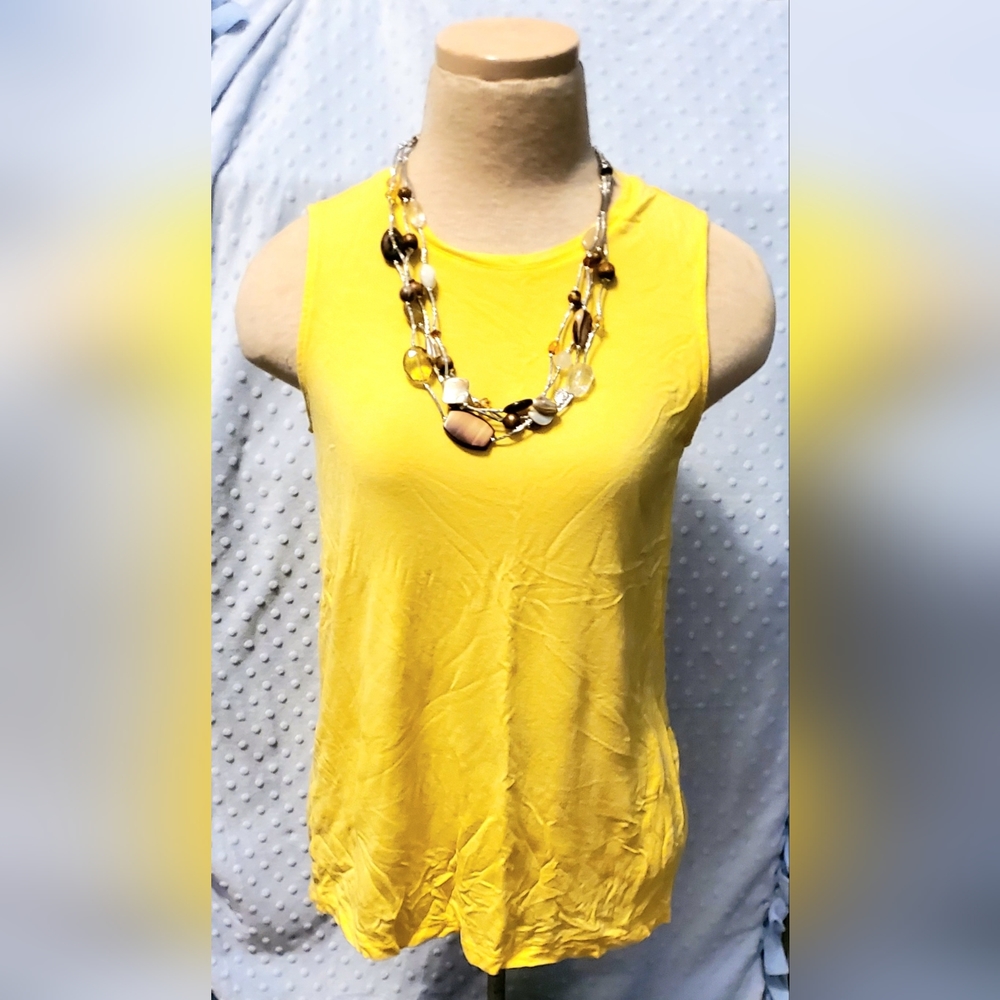 Women's Nine West Essential Soft-Spun High Neck Swing Tank / Size S